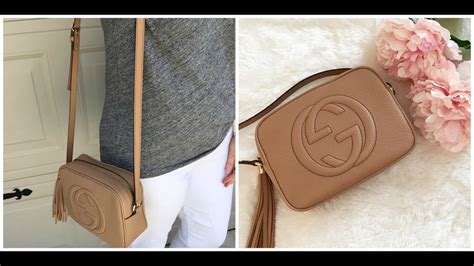 gucci soho disco black vs beige|Gucci soho disco bag.